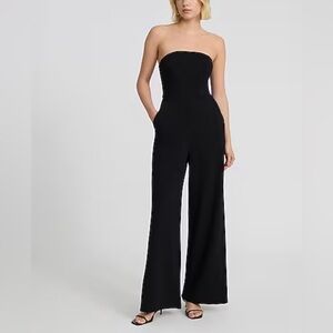 NWT Express Elegant Black Strapless Jumpsuit